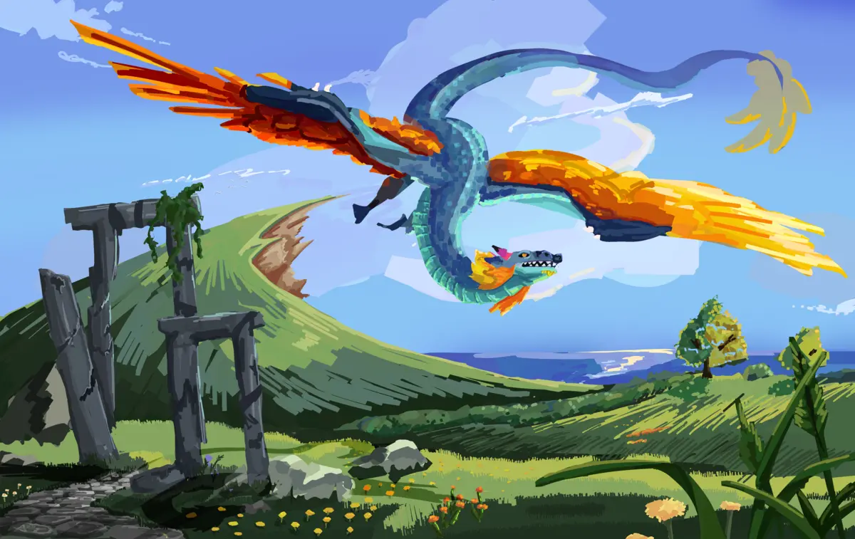 Mei Flying, by Ash Sinclair